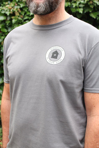 birdhouse short sleeve grey T shirt