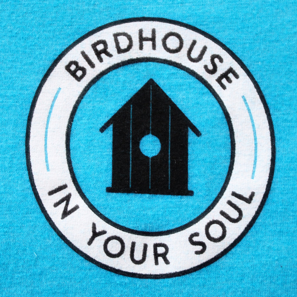 birdhouse short sleeve blue T shirt