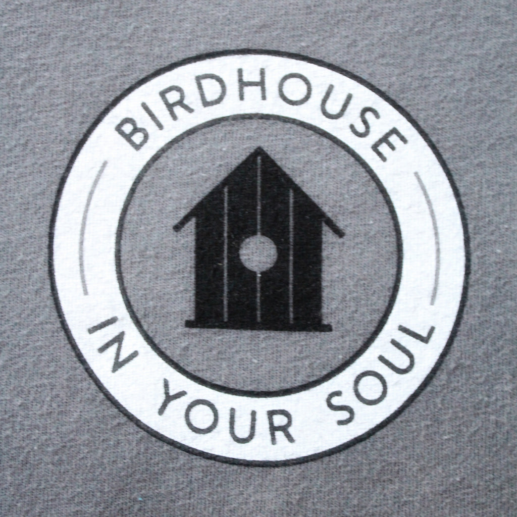 birdhouse short sleeve grey T shirt